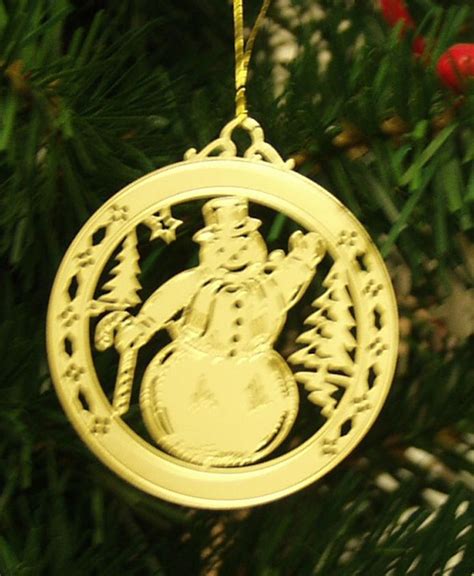 metal engravable christmas tree ornaments